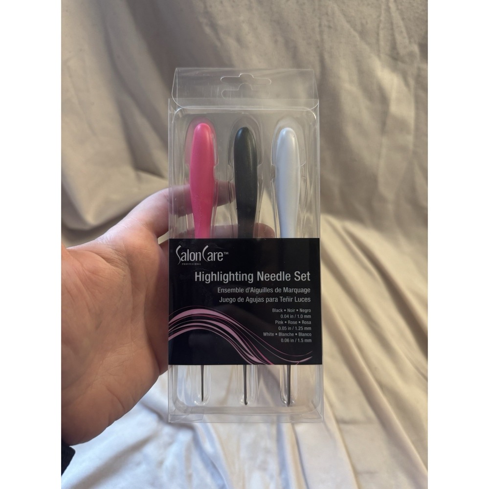 Salon Care Highlighting Needles - Reusable & Easy To Clean, 1Mm, 1.25Mm & 1.5Mm